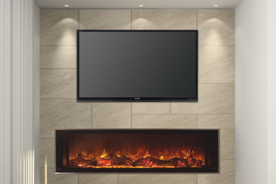 How do you install an electric fireplace?