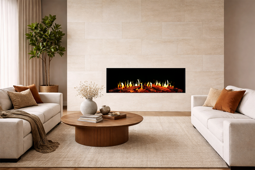 Orion® V2 Virtual LCD Electric Fireplace